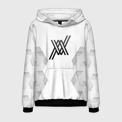 Толстовка-худи мужская Darling in the FranXX white poly, цвет: 3D-черный