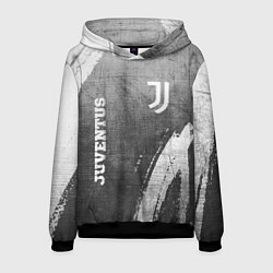 Толстовка-худи мужская Juventus - grey gradient вертикально, цвет: 3D-черный