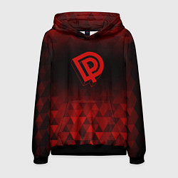 Толстовка-худи мужская Deep Purple red poly, цвет: 3D-черный