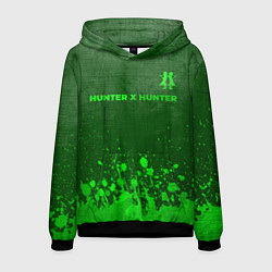 Толстовка-худи мужская Hunter x Hunter - green gradient посередине, цвет: 3D-черный