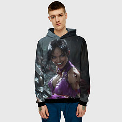 Толстовка-худи мужская Счастливая Милина МК, цвет: 3D-черный — фото 2