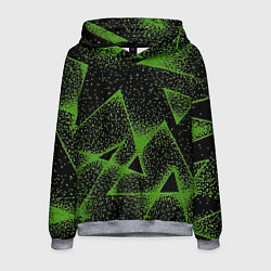 Толстовка-худи мужская Triangles with dots, цвет: 3D-меланж