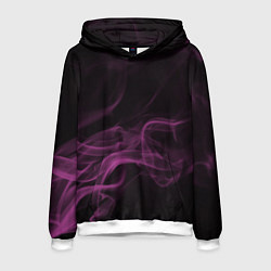 Толстовка-худи мужская Color smoke pink, цвет: 3D-белый