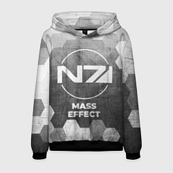 Толстовка-худи мужская Mass Effect - grey gradient, цвет: 3D-черный