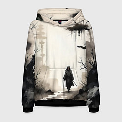 Толстовка-худи мужская Путник, цвет: 3D-черный