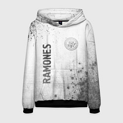 Толстовка-худи мужская Ramones - white gradient вертикально, цвет: 3D-черный