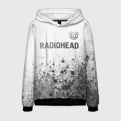 Толстовка-худи мужская Radiohead - white gradient посередине, цвет: 3D-черный