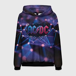 Толстовка-худи мужская ACDC лого в градиенте, цвет: 3D-черный