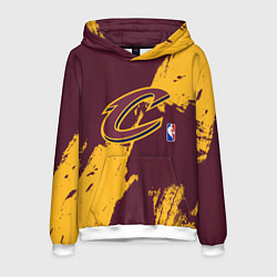 Толстовка-худи мужская Cleveland Cavaliers NBA team, цвет: 3D-белый