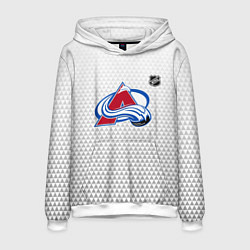 Толстовка-худи мужская Колорадо Эвеланш - белый геометрический градиент, цвет: 3D-белый