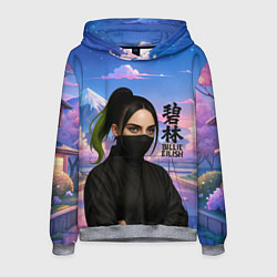 Толстовка-худи мужская Ниндзя Билли Айлиш, цвет: 3D-меланж