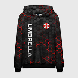 Толстовка-худи мужская Амбрелла - плиты с подсветкой, цвет: 3D-черный