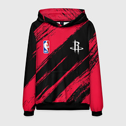 Толстовка-худи мужская Хьюстон Рокетс - цвета команды, цвет: 3D-черный