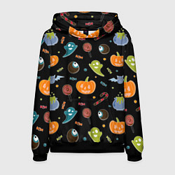 Толстовка-худи мужская Halloween black, цвет: 3D-черный