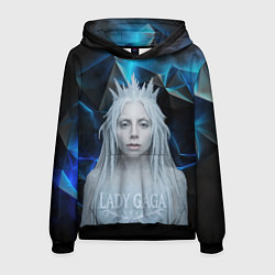 Толстовка-худи мужская Леди Гага стиль снежной королевы, цвет: 3D-черный