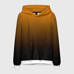 Толстовка-худи мужская Orange gradient, цвет: 3D-белый