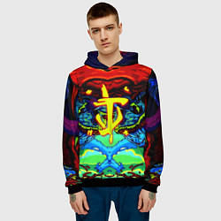 Толстовка-худи мужская Doom hyper monster, цвет: 3D-черный — фото 2
