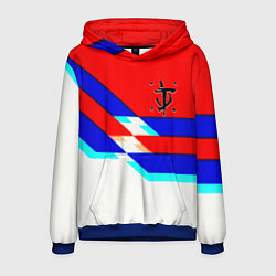 Толстовка-худи мужская Doom geometry cyber sport, цвет: 3D-синий