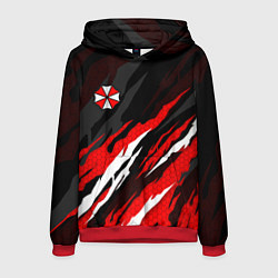 Толстовка-худи мужская Umbrella - красное пламя, цвет: 3D-красный