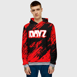 Толстовка-худи мужская Dayz штрихи красок, цвет: 3D-меланж — фото 2