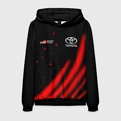 Толстовка-худи мужская Toyota GR Gazoo Racing, цвет: 3D-черный