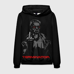 Толстовка-худи мужская Terminator - fuck you, цвет: 3D-черный