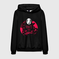 Толстовка-худи мужская Дух из Унесенные призраками, цвет: 3D-черный