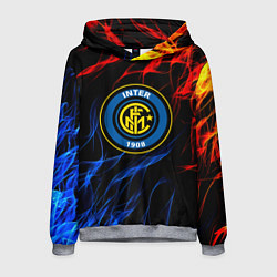 Толстовка-худи мужская Интер битва огней, цвет: 3D-меланж