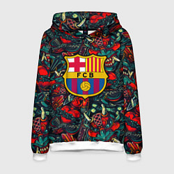Толстовка-худи мужская Barcelona japan tatoo, цвет: 3D-белый