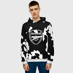 Толстовка-худи мужская Арсенал камуфляжные краски, цвет: 3D-белый — фото 2