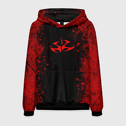 Толстовка-худи мужская Эмблема hitman на черном фоне, цвет: 3D-черный