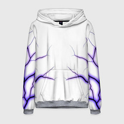 Толстовка-худи мужская Color white purple, цвет: 3D-меланж