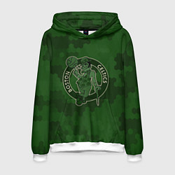 Толстовка-худи мужская NBA Celtics camo, цвет: 3D-белый