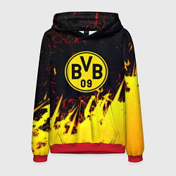 Толстовка-худи мужская Borussia краски соты, цвет: 3D-красный