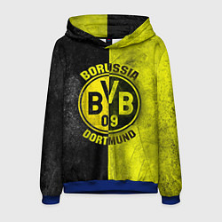 Толстовка-худи мужская Borussia Dortmund, цвет: 3D-синий
