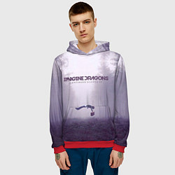 Толстовка-худи мужская Imagine Dragons: Silence, цвет: 3D-красный — фото 2