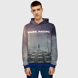 Толстовка-худи мужская Imagine Dragons: Night Visions, цвет: 3D-синий — фото 2