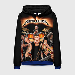 Толстовка-худи мужская Metallica Band, цвет: 3D-синий