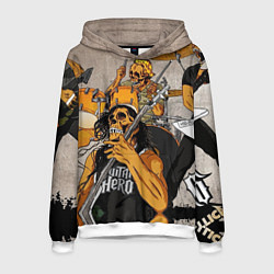 Толстовка-худи мужская Metallica: Guitar Hero, цвет: 3D-белый