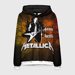 Толстовка-худи мужская Metallica: James Hetfield, цвет: 3D-белый