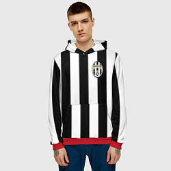 Толстовка-худи мужская Juventus: Tevez, цвет: 3D-красный — фото 2