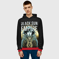 Толстовка-худи мужская Black Sun Empire, цвет: 3D-красный — фото 2