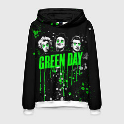 Толстовка-худи мужская Green Day: Acid Colour, цвет: 3D-белый