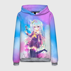Толстовка-худи мужская No Game No Life, цвет: 3D-меланж