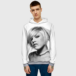 Толстовка-худи мужская Пинк, цвет: 3D-меланж — фото 2