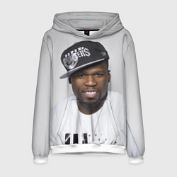 Толстовка-худи мужская 50 cent, цвет: 3D-белый