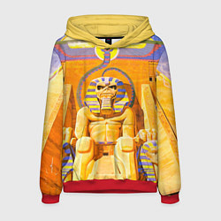 Толстовка-худи мужская Iron Maiden: Pharaon, цвет: 3D-красный
