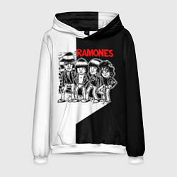 Толстовка-худи мужская Ramones Boys, цвет: 3D-белый