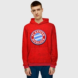 Толстовка-худи мужская Bayern FC, цвет: 3D-красный — фото 2