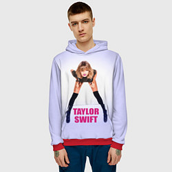 Толстовка-худи мужская Taylor Swift, цвет: 3D-красный — фото 2